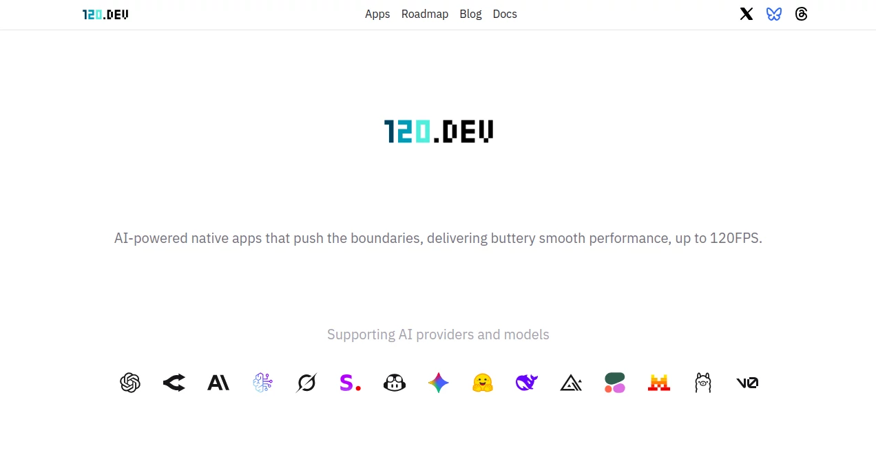Screenshot of 120 Dev – An AI tool in the ,AI Code Assistant ,AI Developer Tools ,AI Chatbot  category, showcasing its interface and key features.