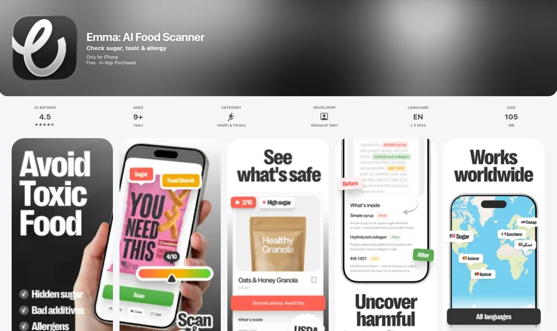 Screenshot of Emma – An AI tool in the ,AI Life Assistant ,AI Fitness ,AI Mental Health ,AI Healthcare  category, showcasing its interface and key features.