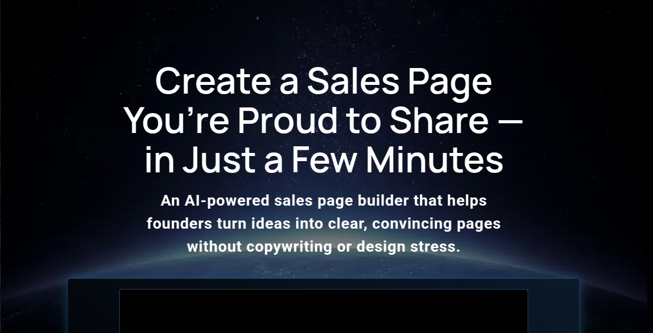 Screenshot of SalesPageNow – An AI tool in the ,AI Ad Generator ,AI Content Generator ,AI Digital Marketing Generator ,AI Marketing Plan Generator  category, showcasing its interface and key features.