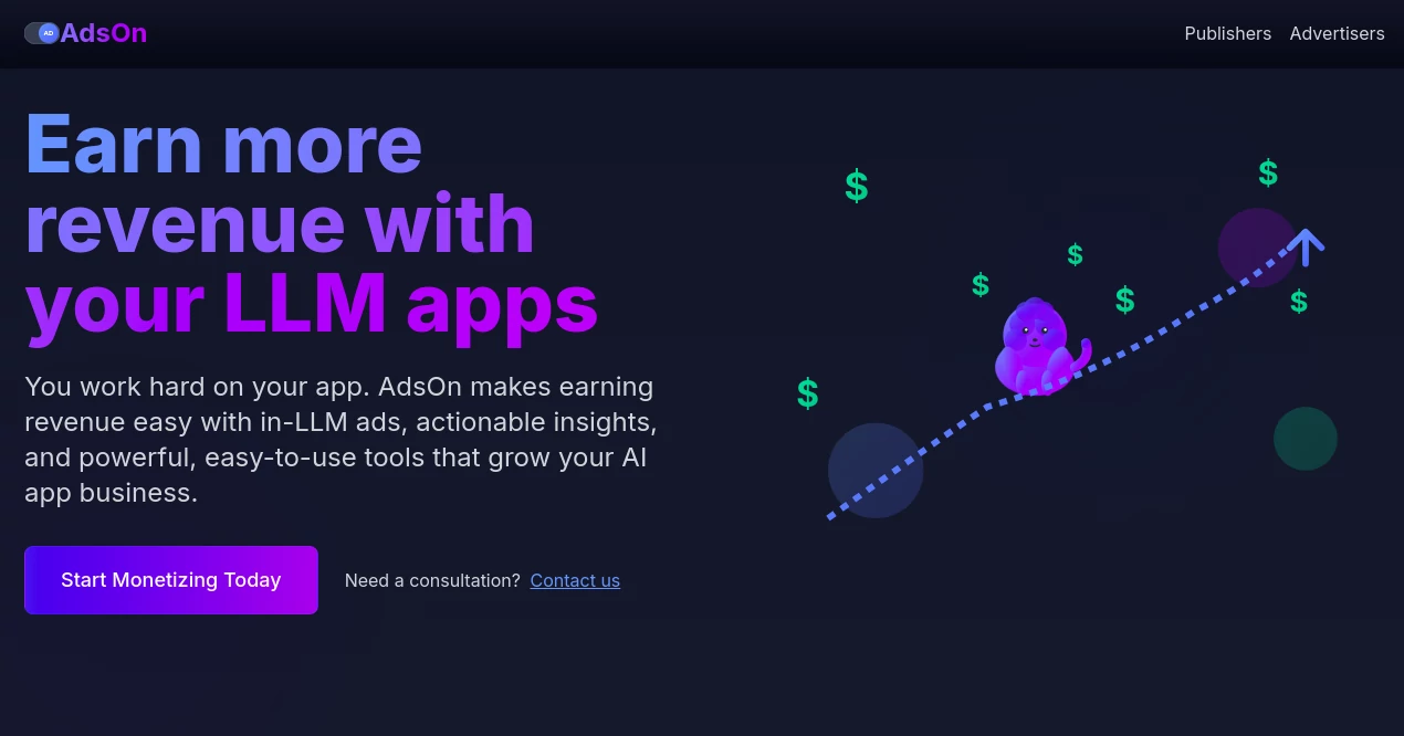 Screenshot of AdsOn AI – An AI tool in the ,AI Ad Creative Assistant ,AI Ad Generator ,AI Marketing Plan Generator ,AI Digital Marketing Generator  category, showcasing its interface and key features.