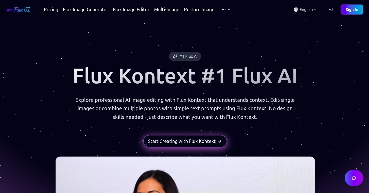 Screenshot of #1 Flux AI – An AI tool in the ,Photo & Image Editor ,AI Photo Enhancer ,AI Image to Image ,Image ,Design & Art  category, showcasing its interface and key features.
