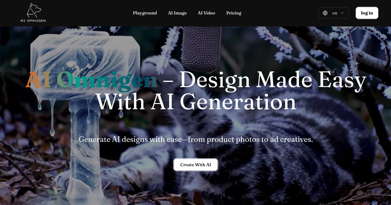 Screenshot of AI Omnigen – An AI tool in the ,AI Content Generator ,AI Photo & Image Generator ,AI Video Generator ,AI Design Generator  category, showcasing its interface and key features.
