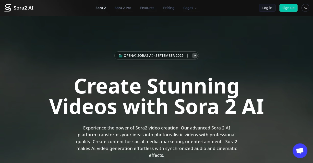 Screenshot of Sora2 AI – An AI tool in the ,AI Animated Video ,AI Image to Video ,AI Text to Video ,AI Video Generator  category, showcasing its interface and key features.