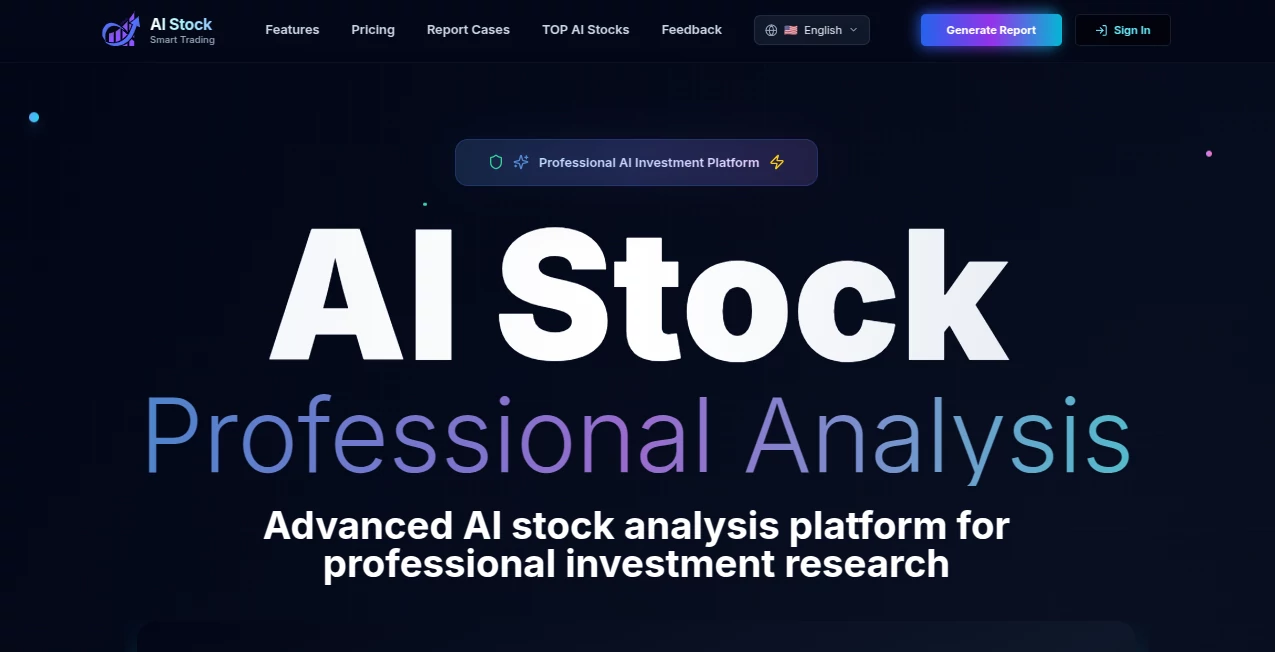 Screenshot of AI Stock – An AI tool in the ,AI Research Tool ,AI Consulting Assistant ,AI Investing Assistant ,AI Analytics Assistant  category, showcasing its interface and key features.