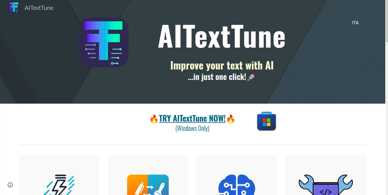 Screenshot of AITextTune – An AI tool in the ,AI Rewriter ,AI Paraphraser ,AI Summarizer ,AI Grammar Checker  category, showcasing its interface and key features.
