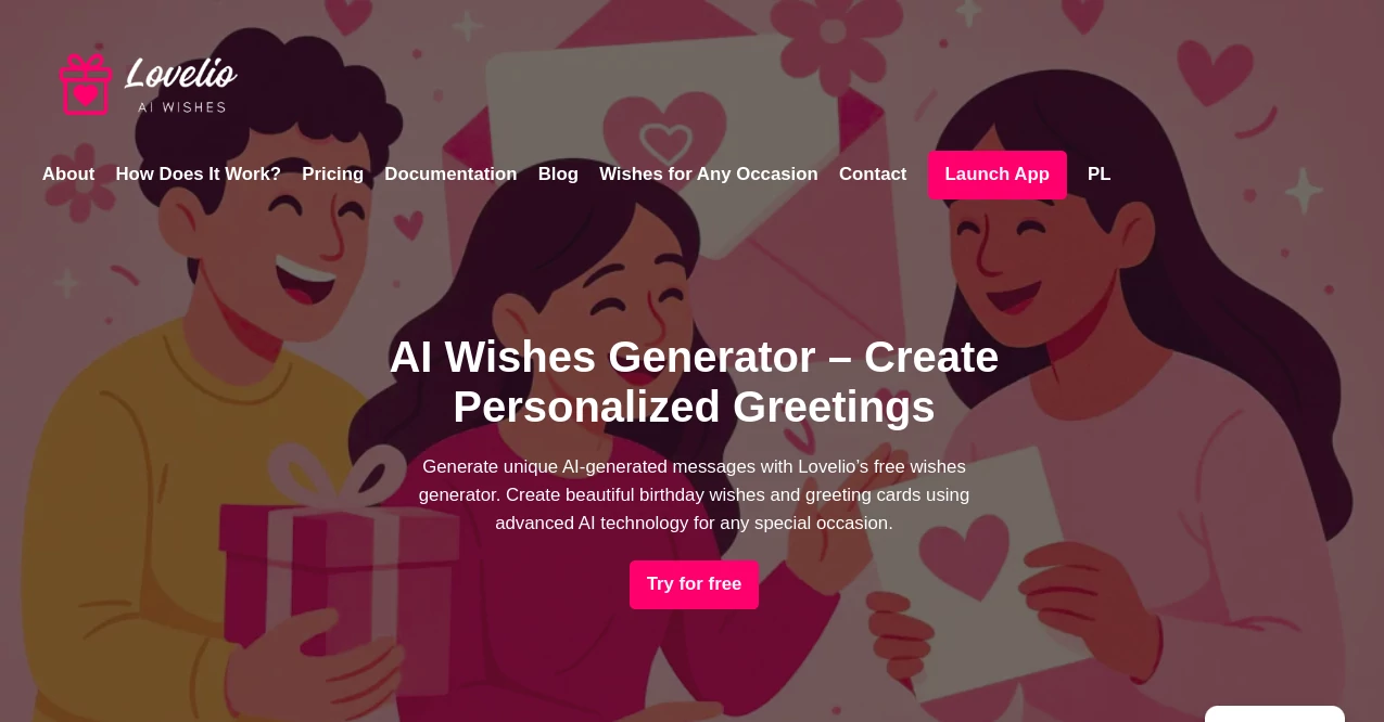 Screenshot of AI Wishes – An AI tool in the ,AI Content Generator  category, showcasing its interface and key features.