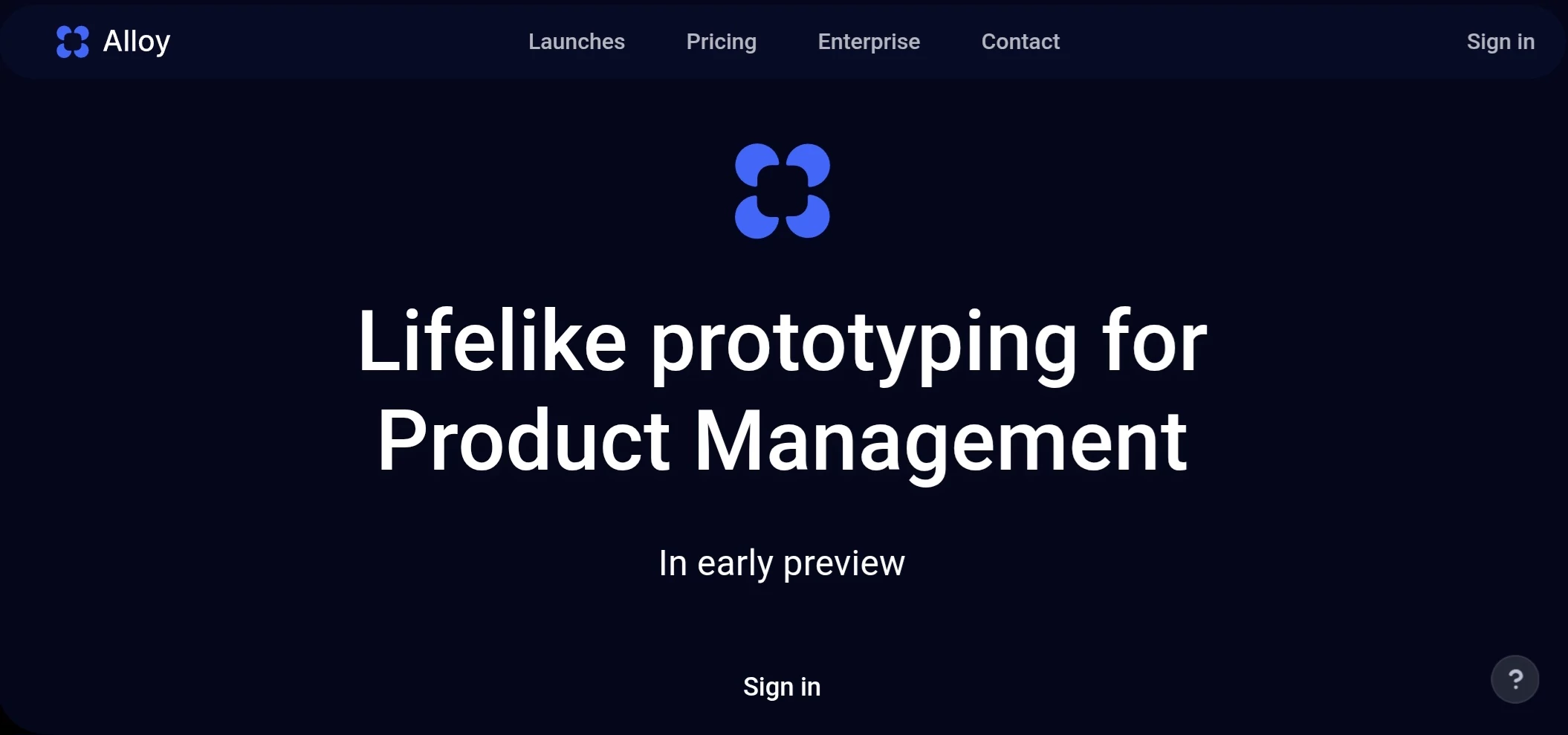 Screenshot of Alloy – An AI tool in the ,AI Project Management ,Design & Art ,AI Productivity Tools ,Business  category, showcasing its interface and key features.