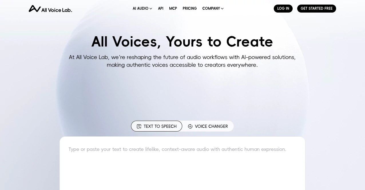 Screenshot of AllVoiceLab – An AI tool in the ,AI Text to Speech ,AI Speech to Text ,AI Voice & Audio Editing ,AI Voice Changer ,AI Voice Chat Generator ,AI Voice Cloning ,AI Speech Synthesis  category, showcasing its interface and key features.