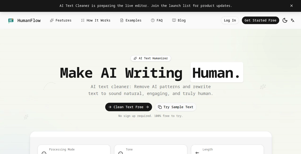 Screenshot of AI text cleaner – An AI tool in the ,AI API Design ,AI Workflow Management ,AI Document Extraction ,AI Documents Assistant  category, showcasing its interface and key features.