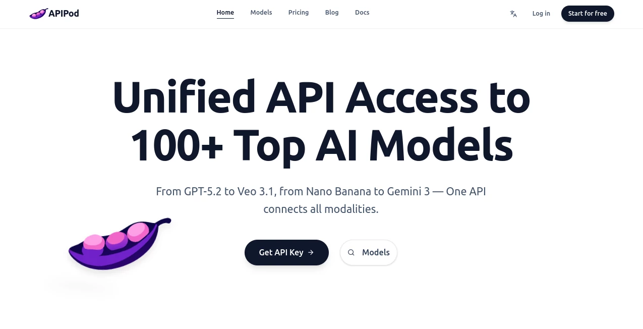 Screenshot of APIPod – An AI tool in the ,AI API Design ,AI Developer Tools ,AI Research Tool  category, showcasing its interface and key features.