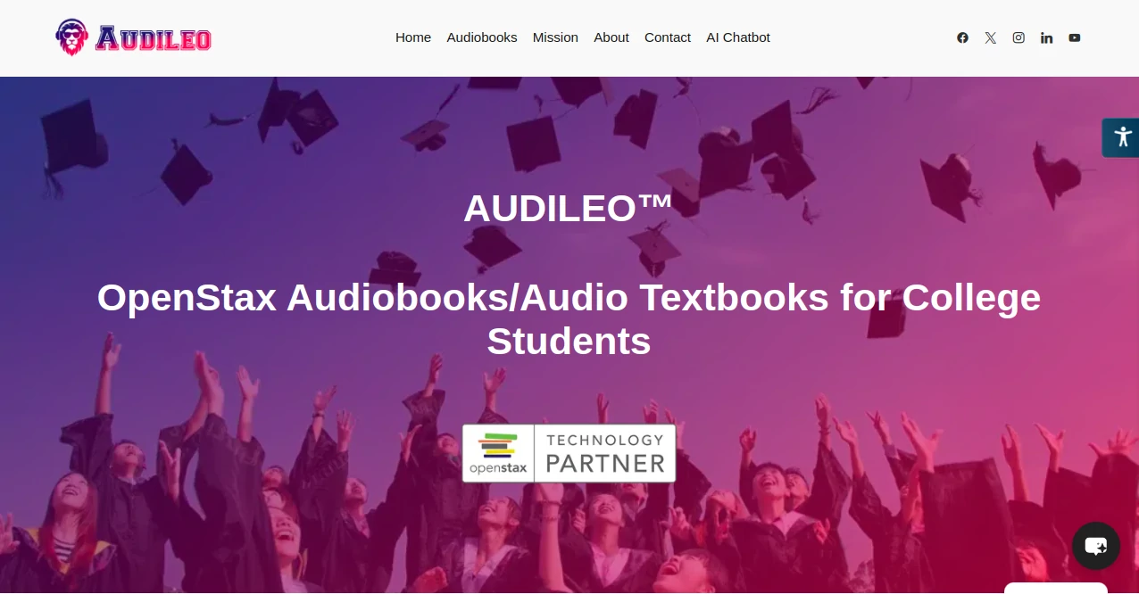 Screenshot of AUDILEO – An AI tool in the ,AI Knowledge Base ,AI Tutorial ,AI Course ,AI Education Assistant  category, showcasing its interface and key features.