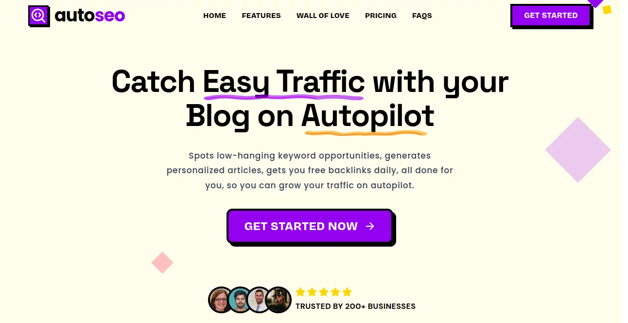 Screenshot of Auto Seo – An AI tool in the ,AI Content Generator ,AI Research Tool ,AI SEO Assistant ,AI Marketing Plan Generator  category, showcasing its interface and key features.