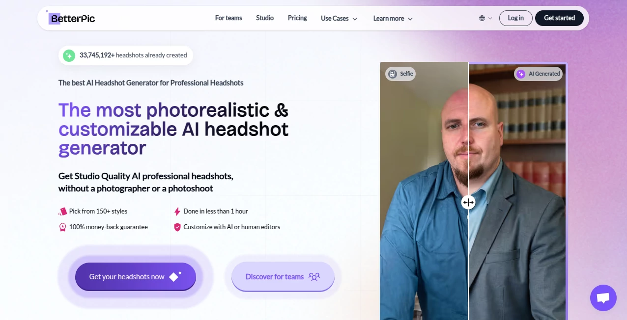 Screenshot of BetterPic – An AI tool in the ,AI Photo & Image Generator ,Photo & Image Editor ,AI Image to Image ,AI Graphic Design  category, showcasing its interface and key features.