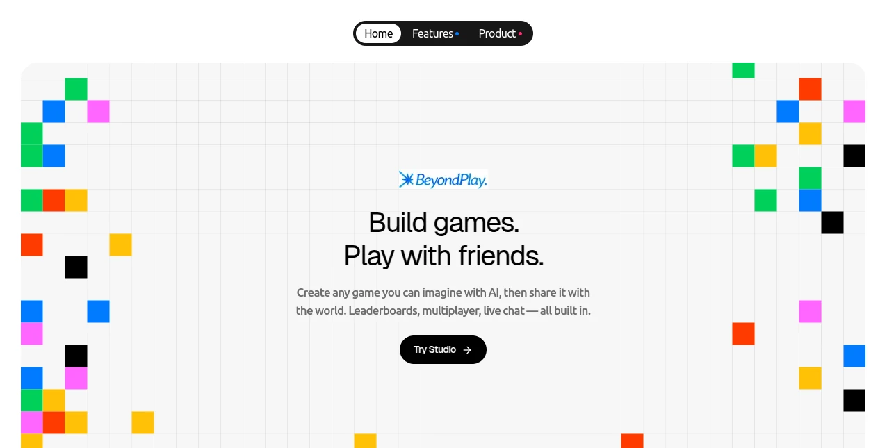 Screenshot of BeyondPlay – An AI tool in the ,AI Game ,AI Fun Tools  category, showcasing its interface and key features.