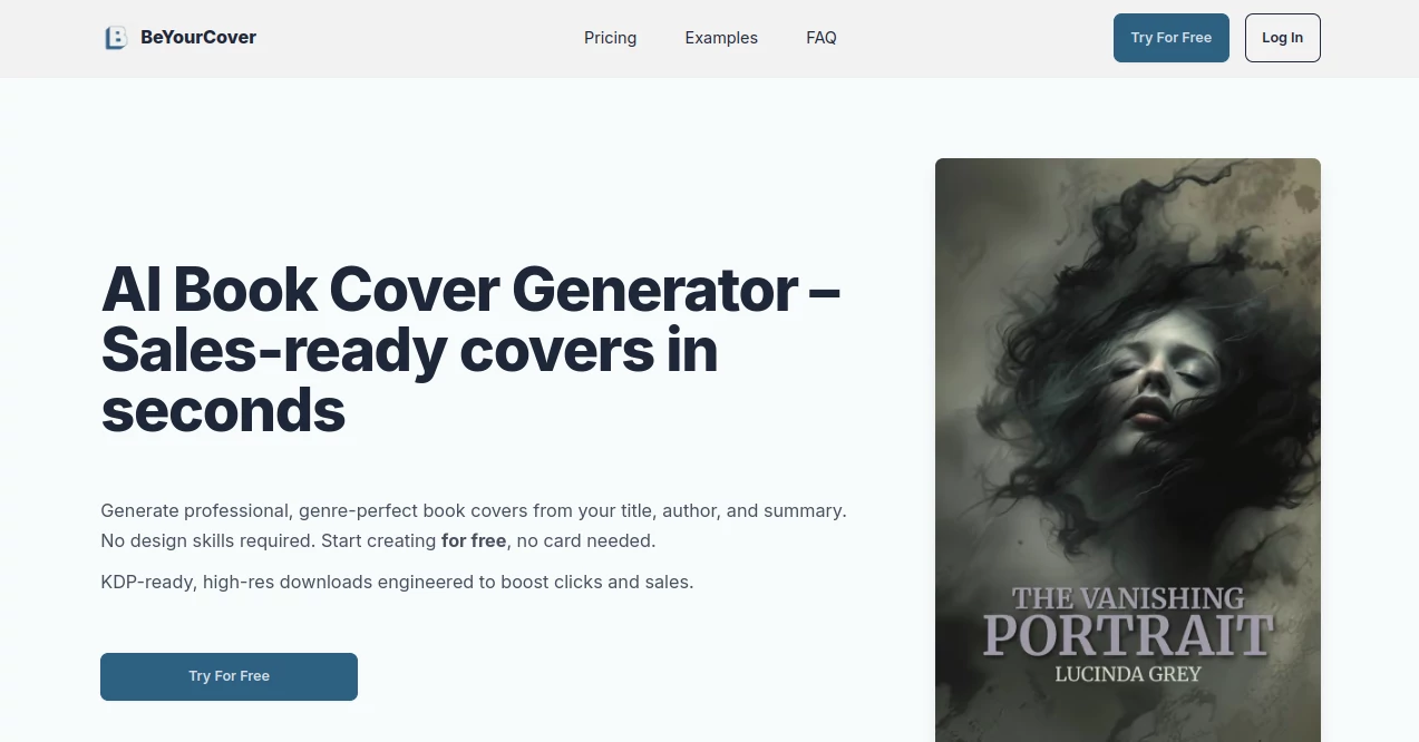 Screenshot of BeYourCover – An AI tool in the ,AI Art Generator ,AI Cover Generator ,AI Design Generator ,AI Graphic Design ,Design & Art  category, showcasing its interface and key features.
