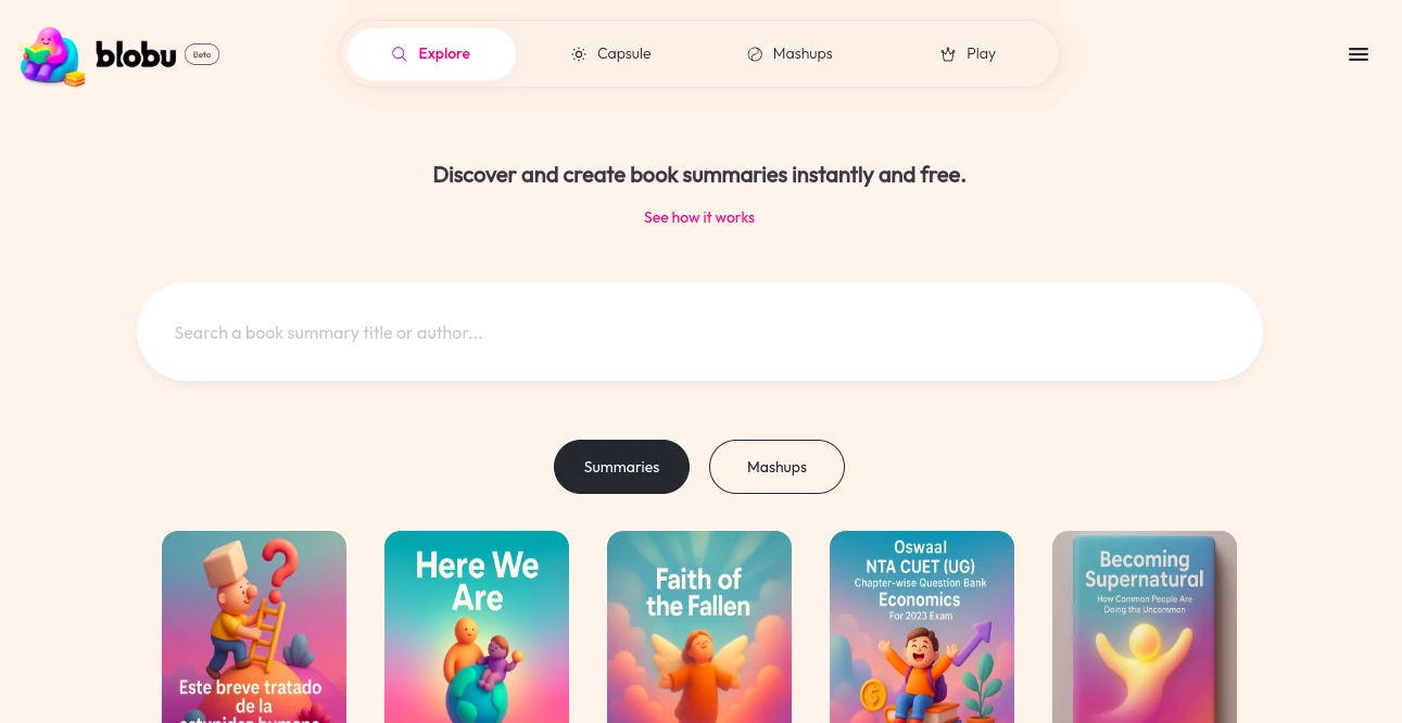 Screenshot of Blobu AI – An AI tool in the ,AI Knowledge Base ,AI Team Collaboration ,AI Notes Assistant ,AI Files Assistant  category, showcasing its interface and key features.