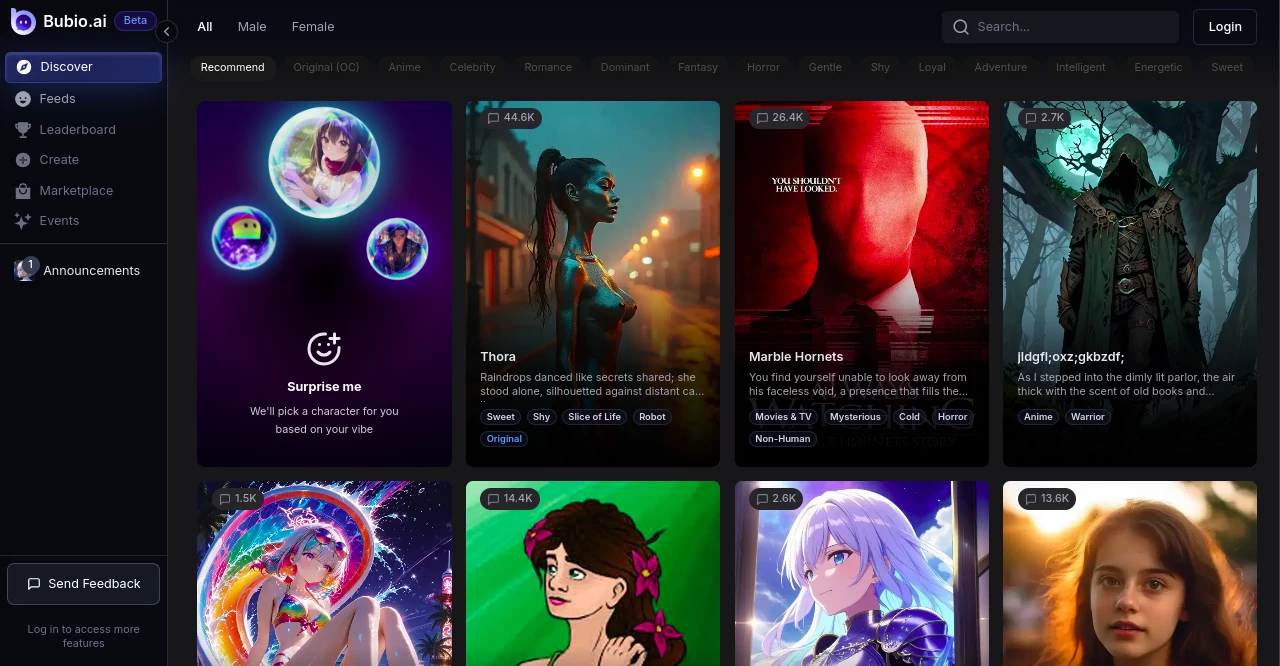 Screenshot of Bubio – An AI tool in the ,AI Avatar Generator ,AI Video Editor ,AI Video Generator ,AI Voice Cloning  category, showcasing its interface and key features.