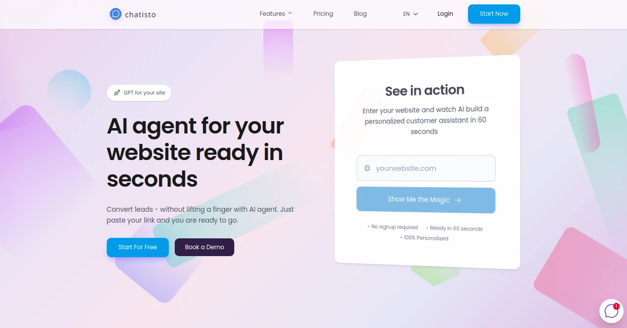 Screenshot of chatisto – An AI tool in the ,AI Customer Service Assistant ,AI Lead Generation ,AI Chatbot ,AI Team Collaboration  category, showcasing its interface and key features.