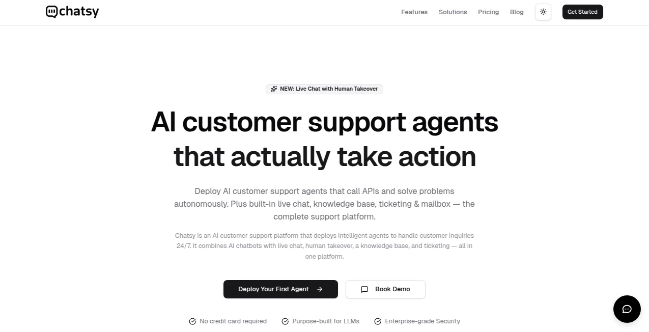 Screenshot of Chatsy – An AI tool in the ,AI Chatbot ,AI Life Assistant ,AI Team Collaboration ,AI Notes Assistant  category, showcasing its interface and key features.