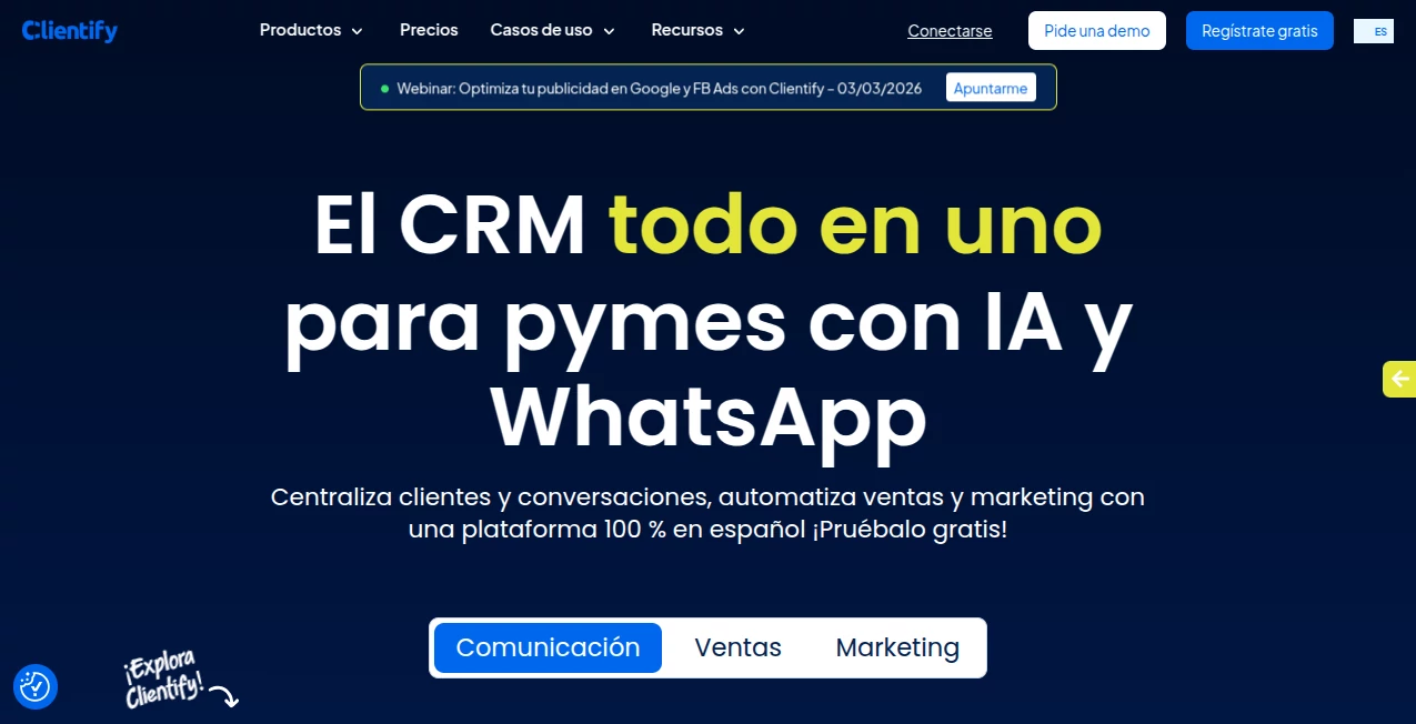 Screenshot of Clientify – An AI tool in the ,AI Sales Assistant ,AI CRM Assistant ,AI Productivity Tools ,AI Team Collaboration  category, showcasing its interface and key features.