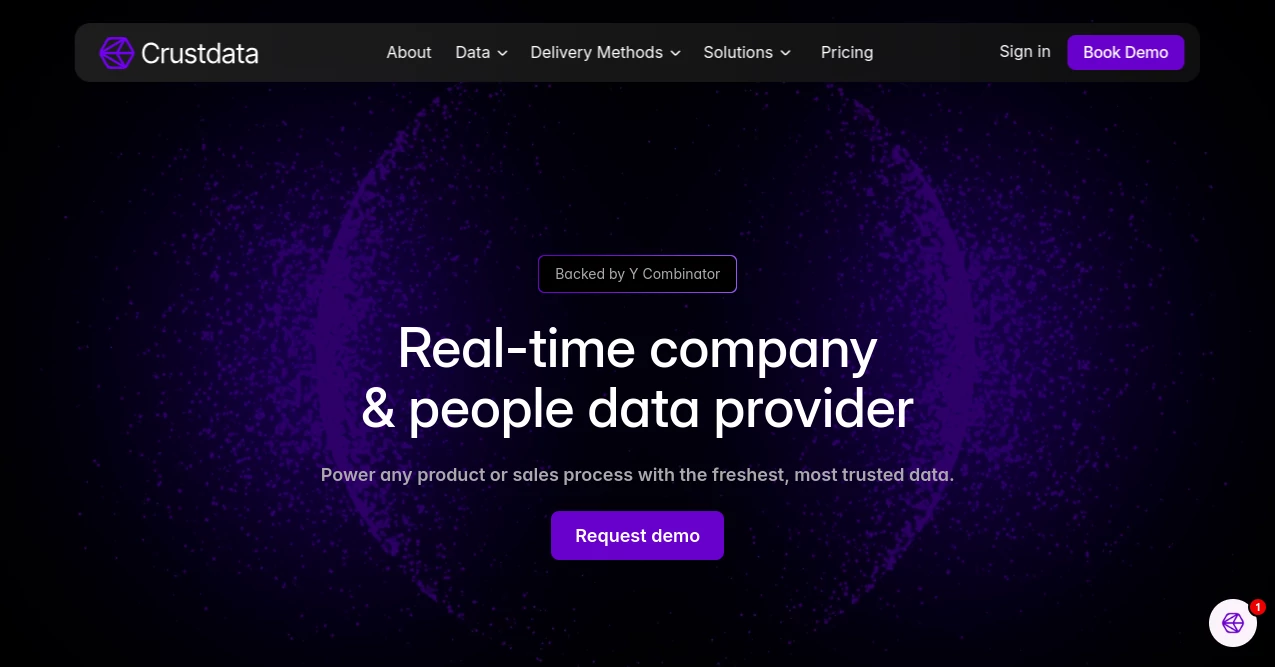 Screenshot of Crustdata – An AI tool in the ,AI Data Mining ,AI Research Tool ,AI CRM Assistant ,AI Lead Generation  category, showcasing its interface and key features.
