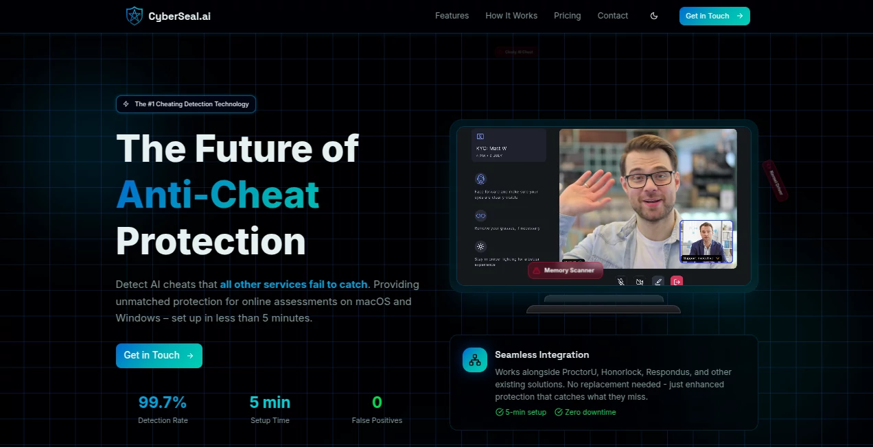 Screenshot of CyberSeal.ai – An AI tool in the ,AI Analytics Assistant ,AI Education Assistant  category, showcasing its interface and key features.
