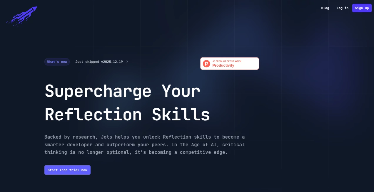 Screenshot of Jots – An AI tool in the ,AI Coaching ,AI Knowledge Management ,AI Productivity Tools ,AI Notes Assistant  category, showcasing its interface and key features.