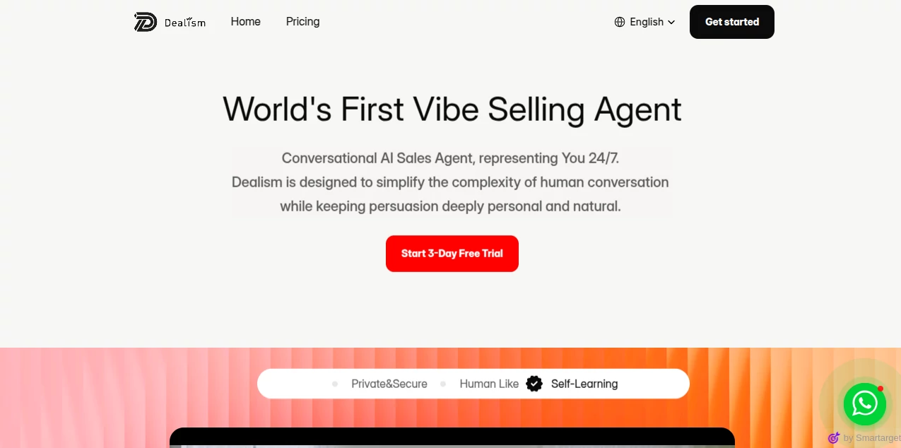 Screenshot of Dealism ai – An AI tool in the ,AI Sales Assistant ,AI Customer Service Assistant ,AI CRM Assistant ,AI Chatbot  category, showcasing its interface and key features.