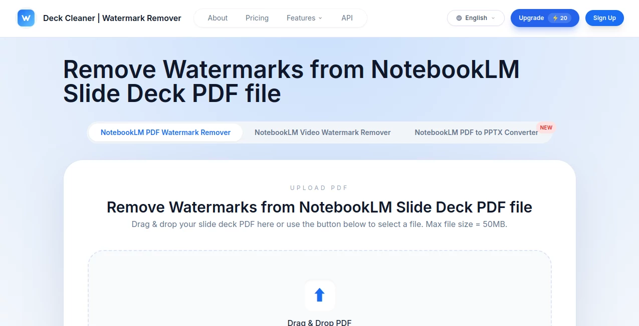 Screenshot of deck cleaner – An AI tool in the ,Photo & Image Editor ,AI Photo Enhancer ,AI Image Scanning ,AI Design Generator  category, showcasing its interface and key features.