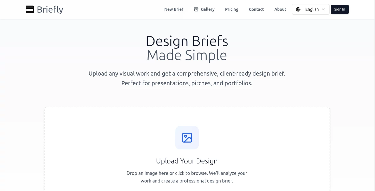 Screenshot of Briefly – An AI tool in the ,AI Creative Writing ,AI Content Generator ,AI Design Assistant ,AI Productivity Tools  category, showcasing its interface and key features.