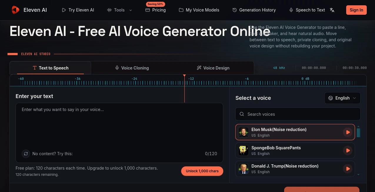 Screenshot of Eleven AI – An AI tool in the ,AI Productivity Tools ,AI Task Management ,AI Meeting Assistant ,AI Notes Assistant  category, showcasing its interface and key features.