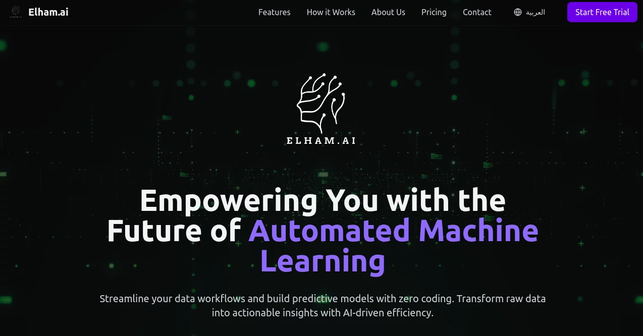 Screenshot of Elham AI – An AI tool in the ,AI Data Mining ,AI Analytics Assistant  category, showcasing its interface and key features.