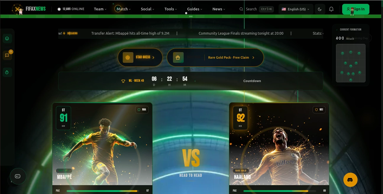 Screenshot of Fifax News – An AI tool in the ,AI Sports  category, showcasing its interface and key features.