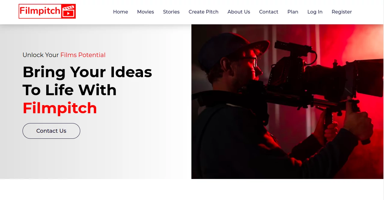 Screenshot of Filmpitch – An AI tool in the ,AI Creative Writing ,AI Content Generator ,AI Script Writing ,AI Story Writing  category, showcasing its interface and key features.