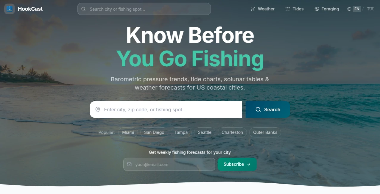 Screenshot of HookCast – An AI tool in the ,AI Trip Planner ,AI Life Assistant ,AI Fun Tools  category, showcasing its interface and key features.