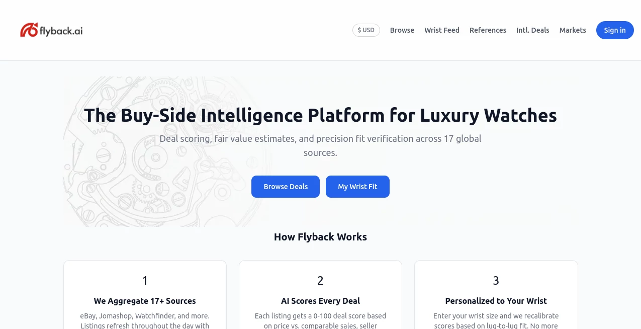 Screenshot of Flyback.ai – An AI tool in the ,AI Research Tool ,Other  category, showcasing its interface and key features.