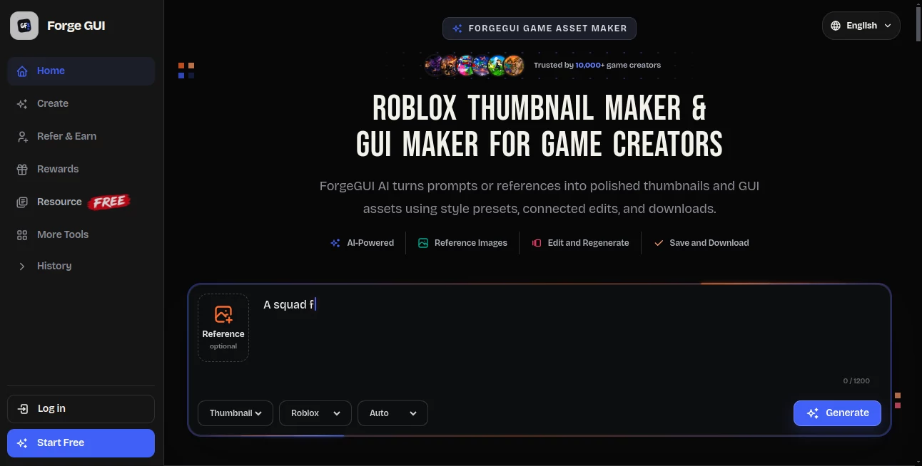 Screenshot of Forge GUI – An AI tool in the ,AI Photo & Image Generator ,AI Design Assistant ,AI Art Generator ,AI Graphic Design  category, showcasing its interface and key features.