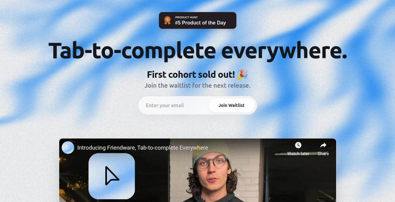 Screenshot of Friendware – An AI tool in the ,AI Writing Assistants ,AI Reply Assistant ,AI Response Generator ,AI Productivity Tools  category, showcasing its interface and key features.