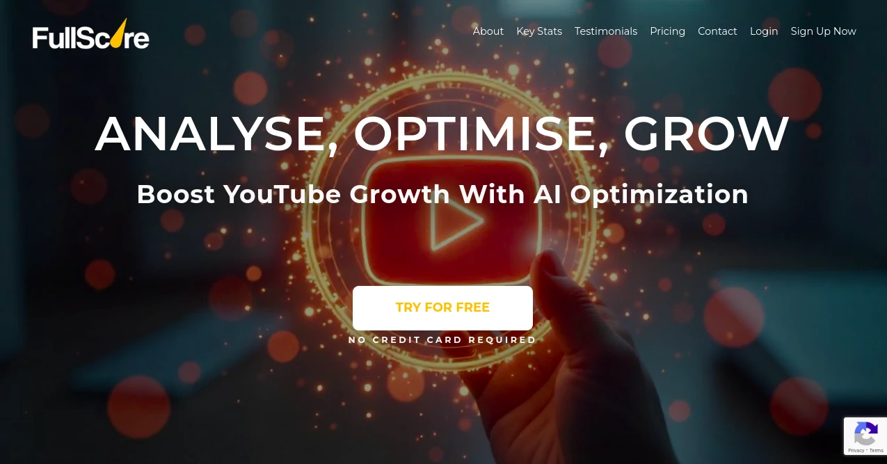 Screenshot of FullScore – An AI tool in the ,AI Content Generator ,AI YouTube Assistant ,AI SEO Assistant ,AI Marketing Plan Generator  category, showcasing its interface and key features.