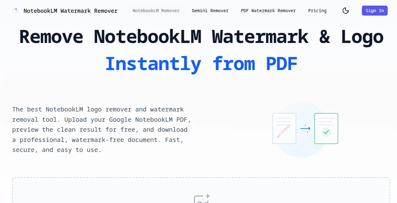 Screenshot of CleanMark – An AI tool in the ,Photo & Image Editor ,AI Photo Enhancer ,AI Image to Image  category, showcasing its interface and key features.