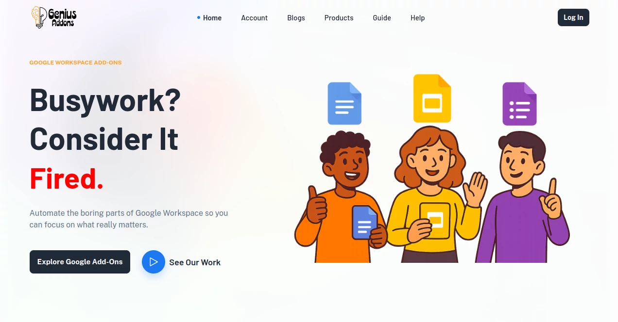 Screenshot of GeniussAddons – An AI tool in the ,AI Data Mining ,AI Research Tool ,AI Spreadsheet ,AI Productivity Tools  category, showcasing its interface and key features.