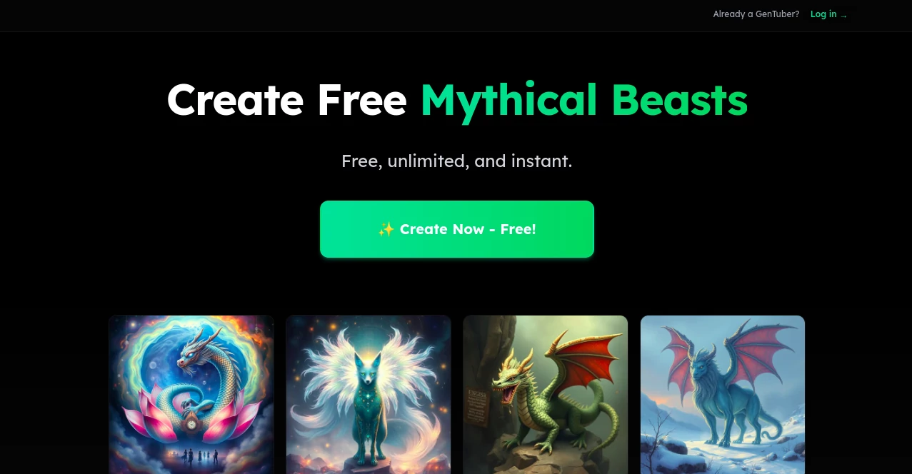 Screenshot of GenTube – An AI tool in the ,AI Script Writing ,AI Content Generator ,AI Thumbnail Maker ,AI Video Generator  category, showcasing its interface and key features.