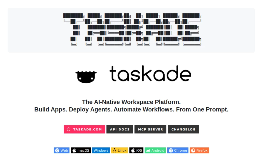 Screenshot of Taskade – An AI tool in the ,AI Productivity Tools ,AI Workflow Management ,Github Repos  category, showcasing its interface and key features.