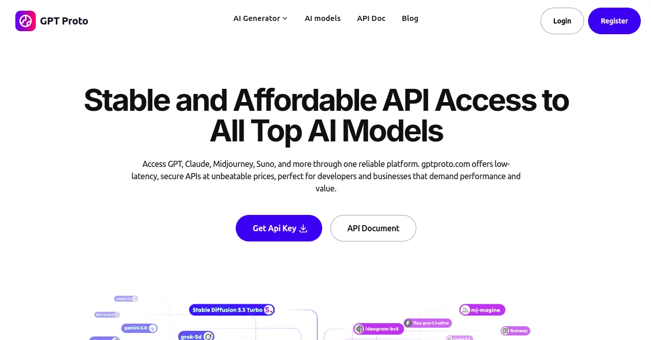 Screenshot of GPT Proto – An AI tool in the ,AI Customer Service Assistant ,AI Chatbot ,AI Knowledge Base  category, showcasing its interface and key features.