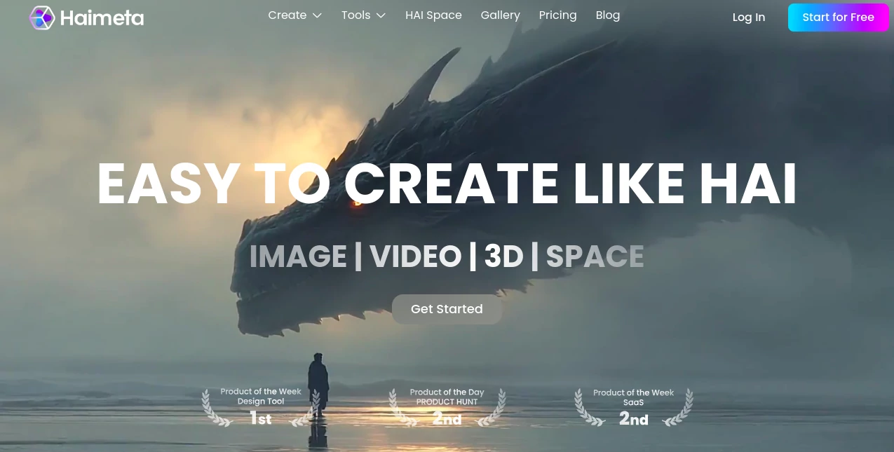 Screenshot of Haimeta – An AI tool in the ,AI Text to Image ,AI Photo & Image Generator ,AI Art Generator ,AI Design Generator  category, showcasing its interface and key features.