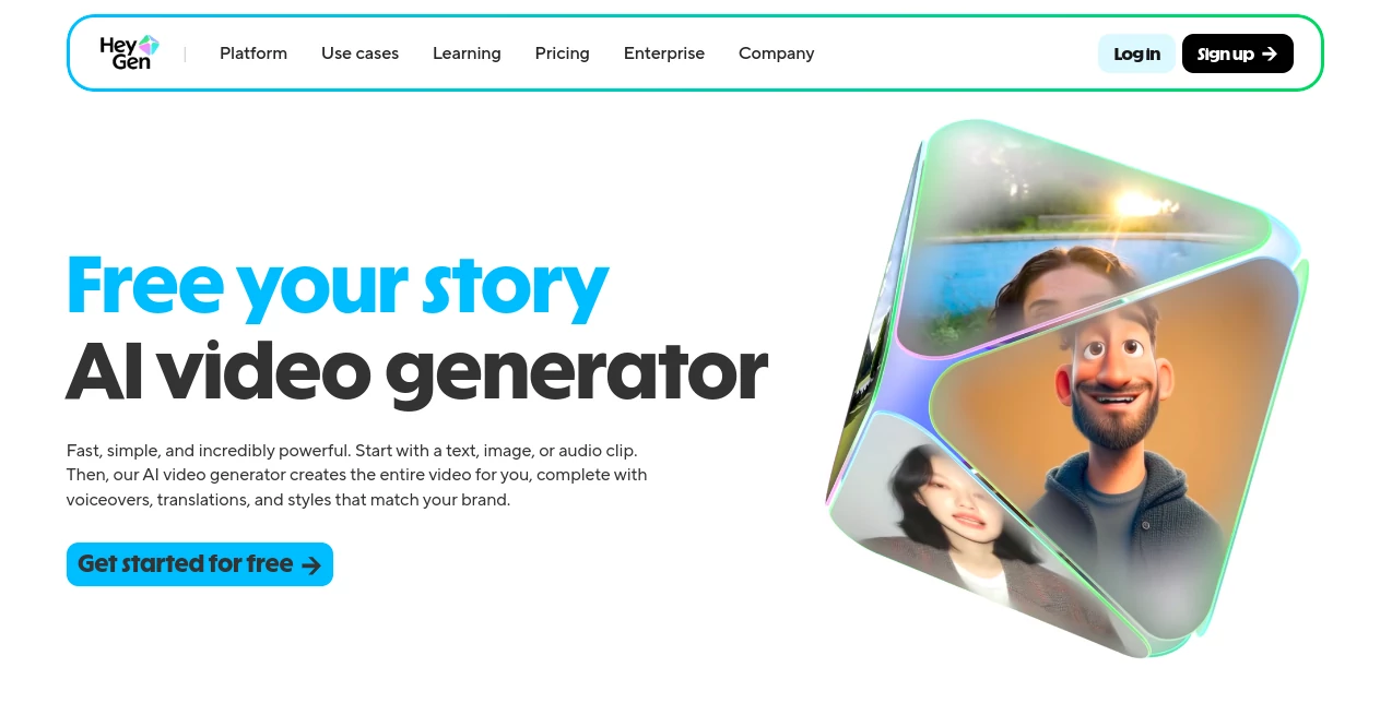 Screenshot of HeyGen – An AI tool in the ,AI Avatar Generator ,AI Text to Video ,AI Video Generator  category, showcasing its interface and key features.