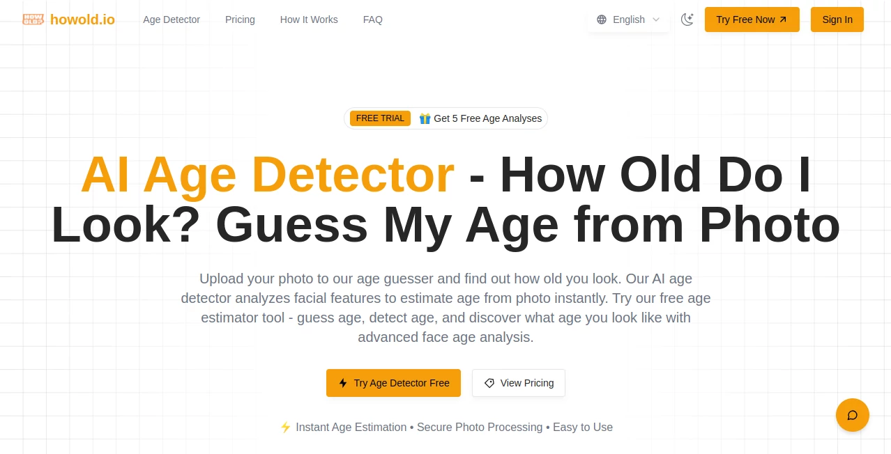 Screenshot of How Old Do I Look? – An AI tool in the ,Photo & Image Editor ,AI Image Recognition ,AI Fun Tools  category, showcasing its interface and key features.