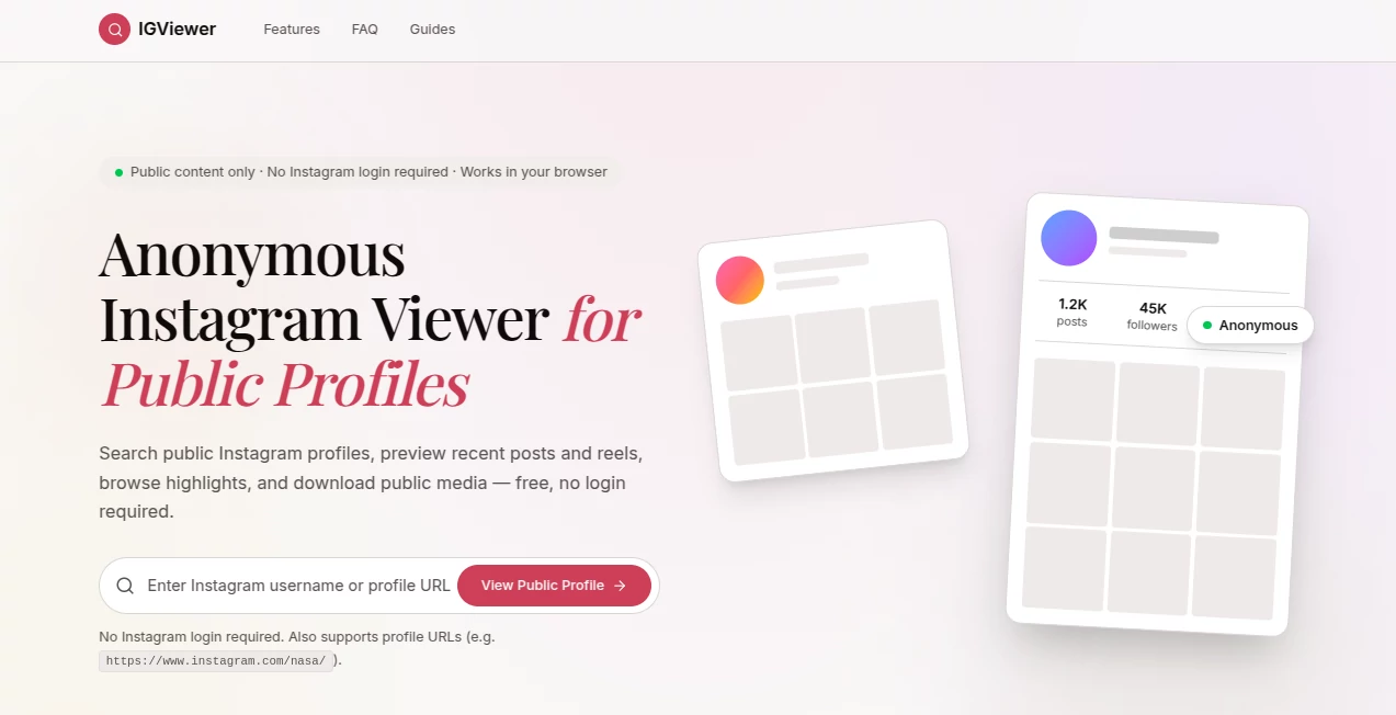 Screenshot of igrecent – An AI tool in the ,AI Search Engine ,AI Instagram Assistant ,AI Analytics Assistant ,AI Social Media Assistant  category, showcasing its interface and key features.