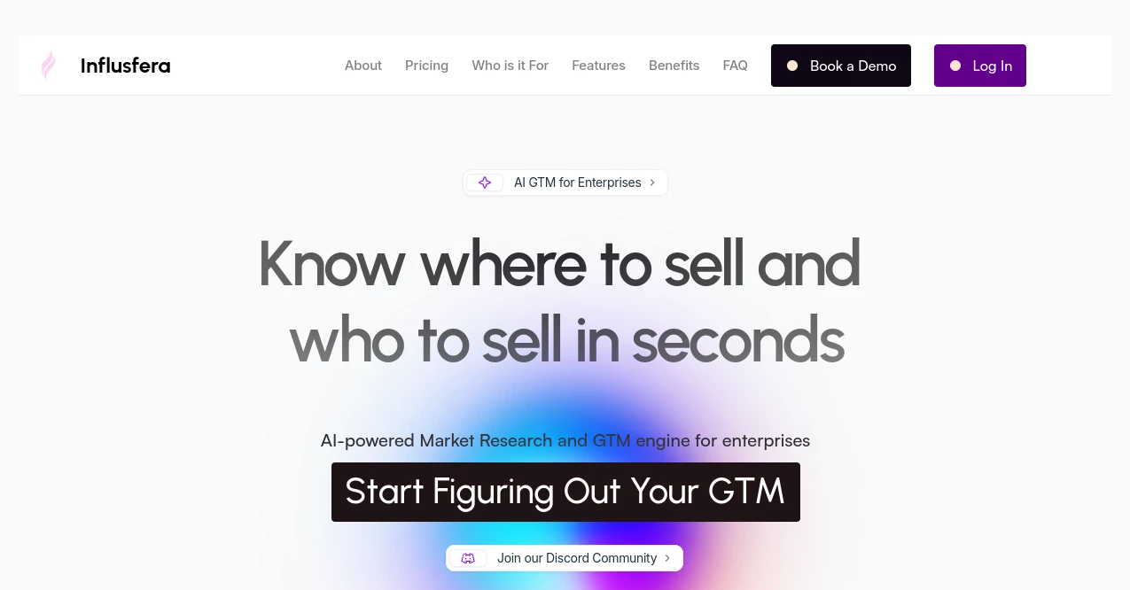 Screenshot of Influsfera – An AI tool in the ,AI Marketing Plan Generator ,AI Research Tool ,AI Business Ideas Generator  category, showcasing its interface and key features.