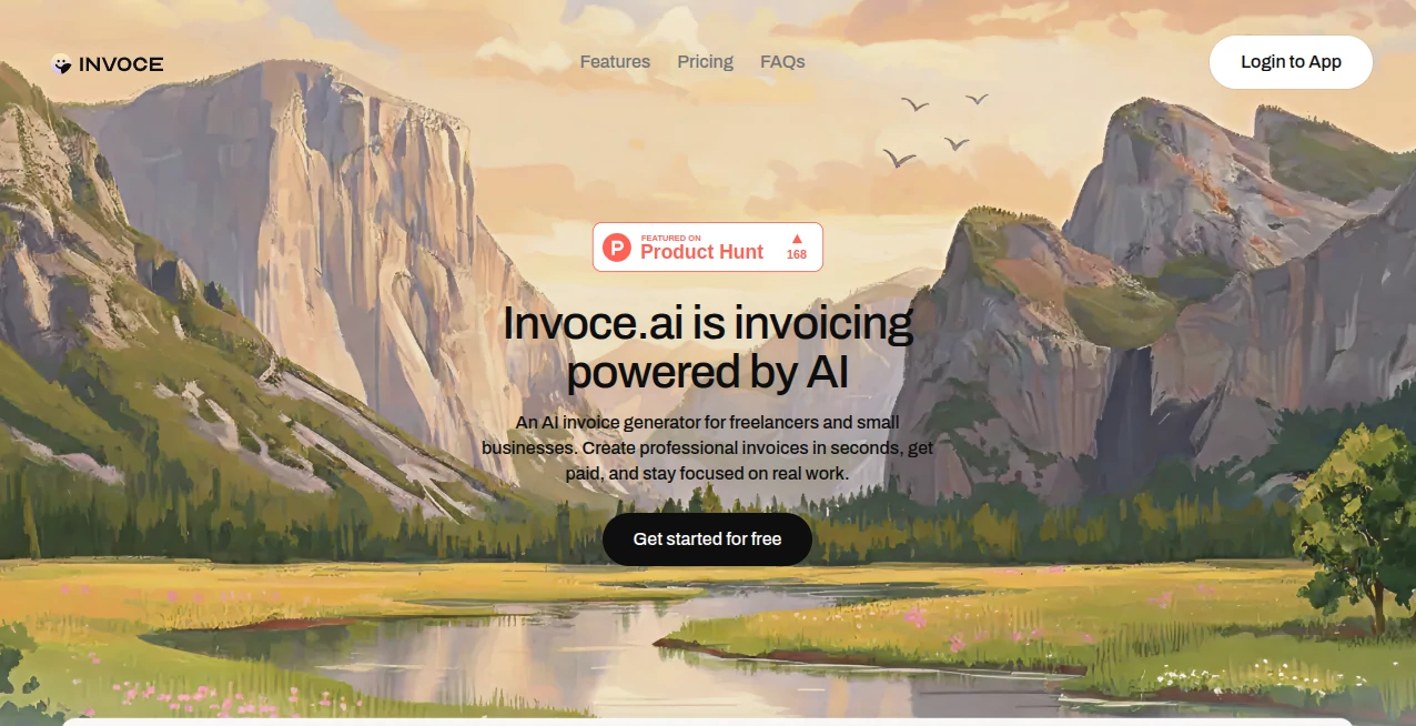 Screenshot of Invoce.ai – An AI tool in the ,AI E-commerce Assistant ,AI Productivity Tools ,AI Workflow Management ,AI Documents Assistant  category, showcasing its interface and key features.